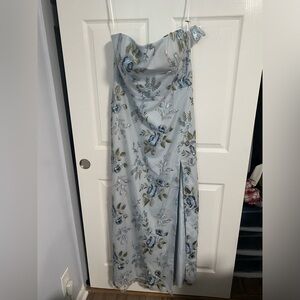 Jenny Yoo Mercy Dress, Serenity blue Size 18. New with defect. Has tags +straps